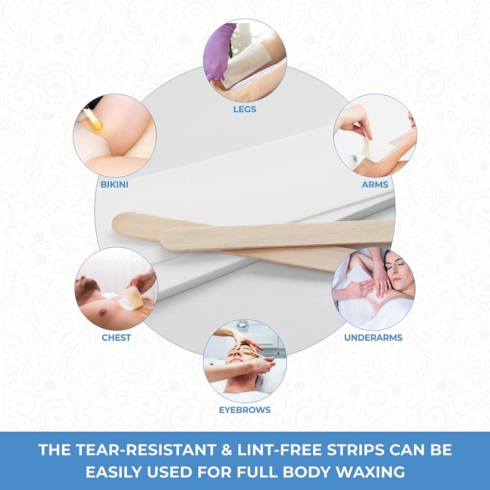 Forpro Professional Collection Non-Woven Epilating Strips, White, Tear-Resistant, Pre-Cut Strips For Hair Removal, 3" W X 9" L, 500-Count : Beauty & Personal Care