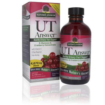 Nature'S Answer Ut Answer Cranberry Flavor, 4 Fluid Ounce | Promotes Urinary Tract Support | Healthy Bladder Function | Natural Detoxifier