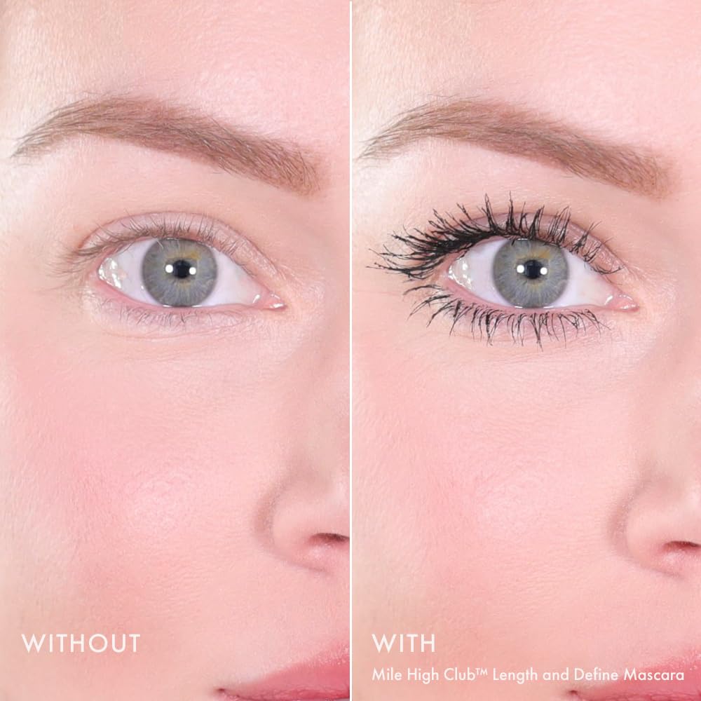 Wander Beauty Double Miles Mascara Gift Set - Smudge-Proof, Lash Lengthening Mascara For A Full, Fanned Out Effect - Castor Oil + Peach Lead Conditioners & Strengthens (2 Count)