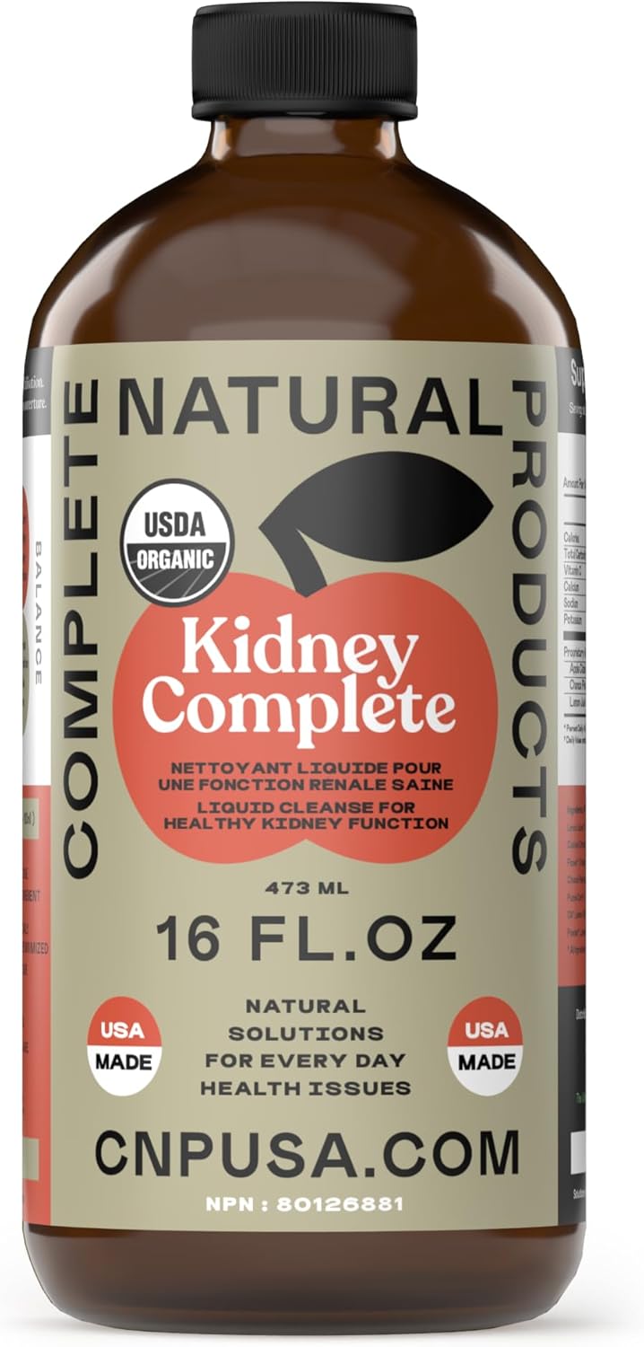 Complete Natural Products Kidney Complete - 16Oz Glass Bottle, Kidney Cleanse