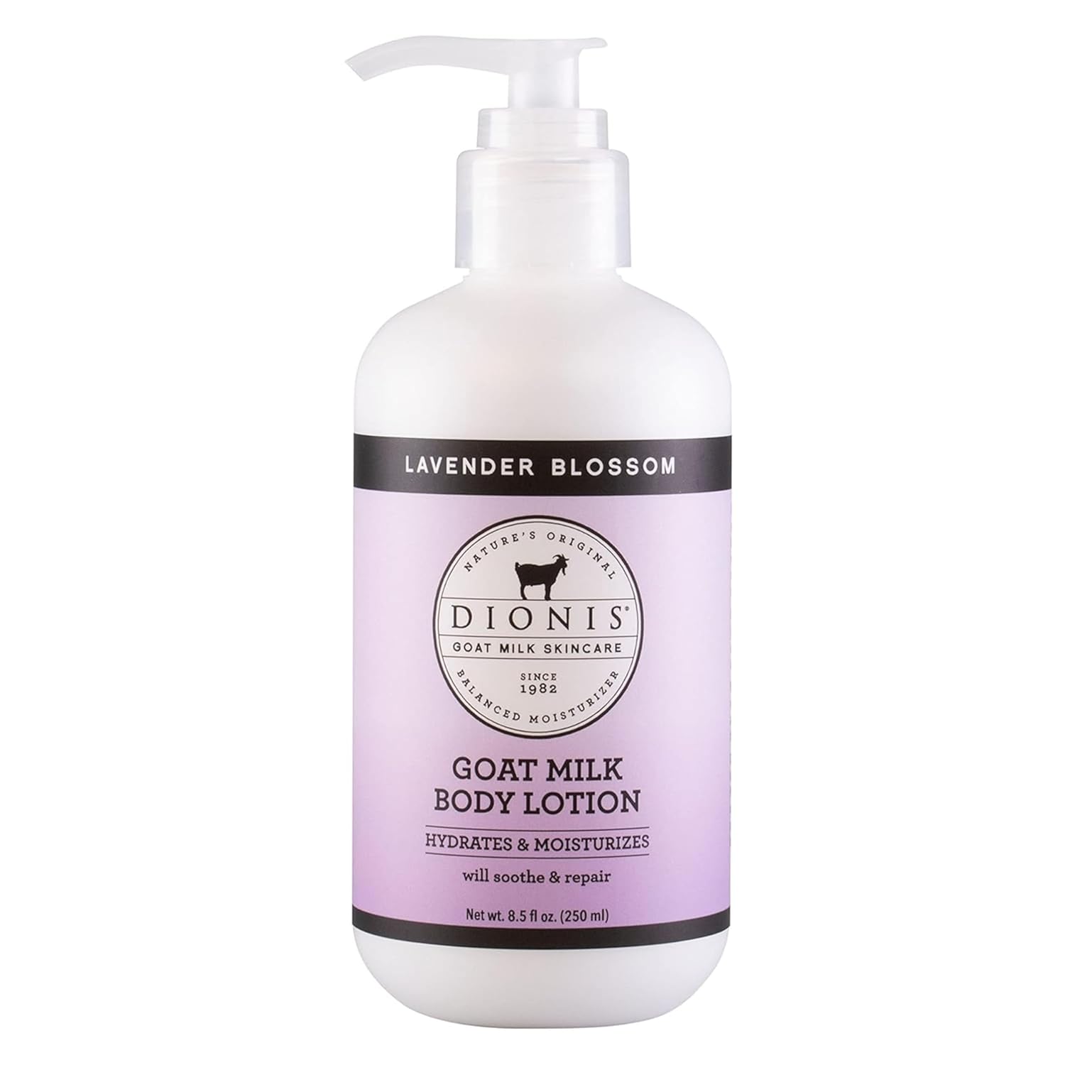 Dionis Goat Milk Hydrating Skincare Scented Cream, Rich & Creamy Daily Moisturizing Lavender Blossom Spice Body Lotion For Dry Skin, Made In The Usa, Cruelty-Free & Paraben-Free, 8.5 Oz Bottle
