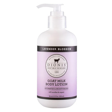 Dionis Goat Milk Hydrating Skincare Scented Cream, Rich & Creamy Daily Moisturizing Lavender Blossom Spice Body Lotion For Dry Skin, Made In The Usa, Cruelty-Free & Paraben-Free, 8.5 Oz Bottle