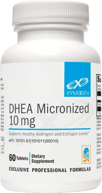 XYMOGEN DHEA 10 mg - Micronized DHEA to Support Healthy Androgen and E