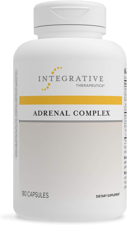 Integrative Therapeutics - Adrenal Complex – Supports Adrenal Gland Function, Immune System Function, Stress Hormone Metabolism Complex - 180 Capsules