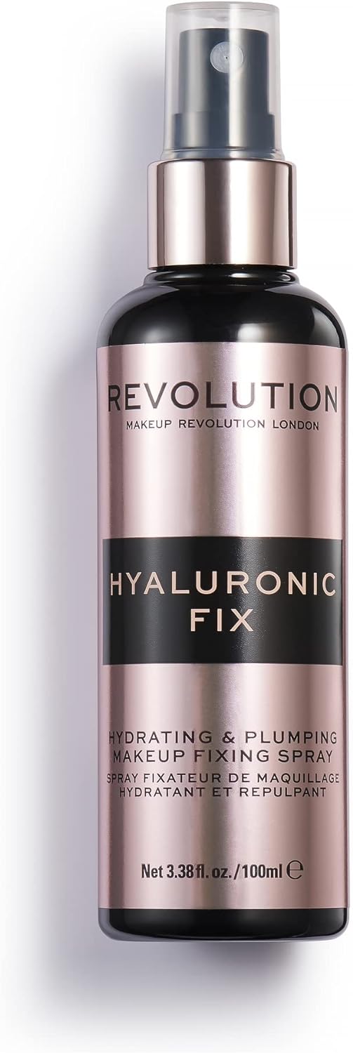 Makeup Revolution Hyaluronic Acid Fixing Spray, Set Makeup All-Day, Hydrated & Healthy Skin, 100 ml : Amazon.co.uk: Beauty