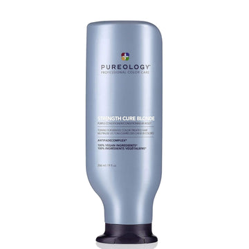 Pureology Strength Cure Blonde Purple Conditioner | For Blonde & Lightened Color-Treated Hair | Strengthens Hair & Fights Brass | Sulfate-Free | Vegan