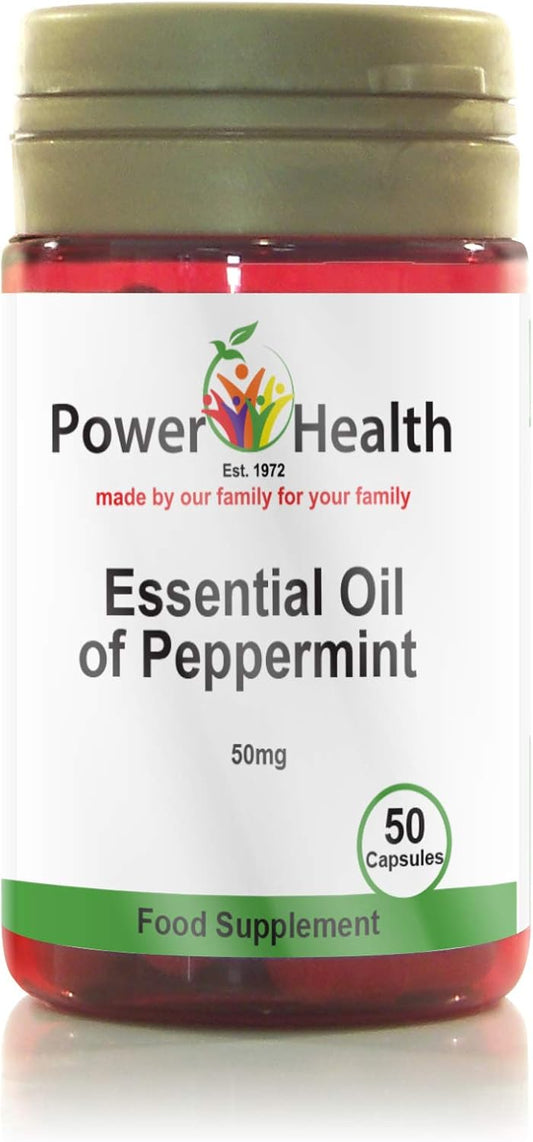 Power Health 50Mg Peppermint Oil Capsules - Pack Of 150 Capsules