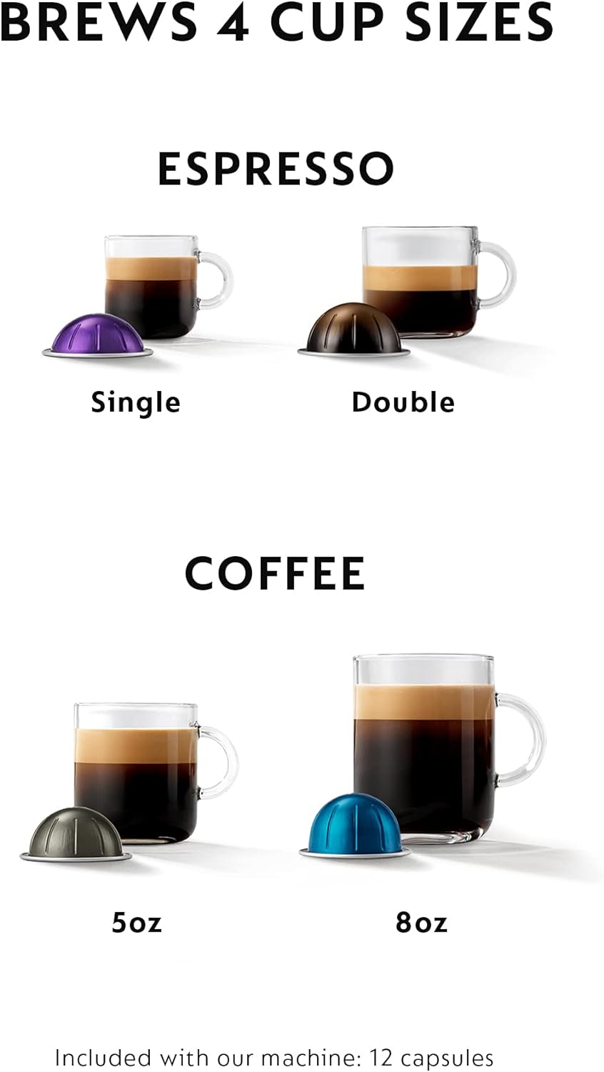 Nespresso Vertuo Next Coffee and Espresso Maker by De'Longhi: Home & Kitchen