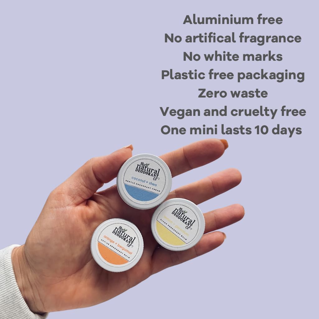 The Natural Deodorant Co. Mini/Sample Size 10g, Tangerine Gentle Deo Cream, Lasts 10 Days, All Day Protection : Amazon.co.uk: Beauty