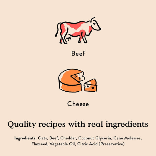 Bocce'S Bakery Cheeseburger Treats For Dogs, Wheat-Free Everyday Dog Treats, Made With Real Ingredients, Baked In The Usa, All-Natural Soft & Chewy Cookies, 6 Oz