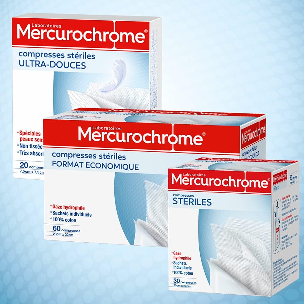 Mercurochrome 20 Ultra-Soft Sterile Compresses