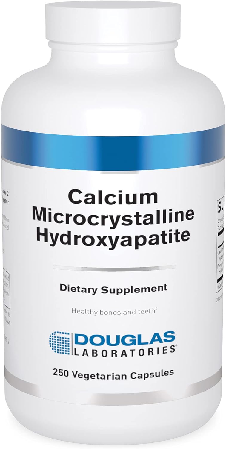 Douglas Laboratories Calcium Microcrystalline Hydroxyapatite - Teeth & Bone Health Support* - With Calcium & Phosphorus Micronutrients - Dietary Supplements - 250 Tablets