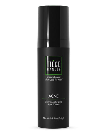 Tiege Hanley Acne Treatment For Face, Daily Moisturizing Acne Cream (0.85 Oz) - Salicylic Acid Acne Spot Treatment Helps Reduce Acne Scar - Overnight Pimple Cream Moisturizer - Zit Cream For Men