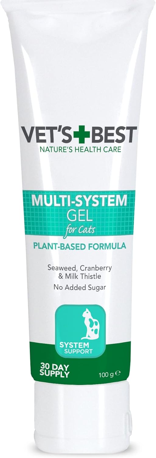 Vet'S Best Multi-System Support Cat Supplement Gel Promotes Healthy Immune System, 100G80334-6P
