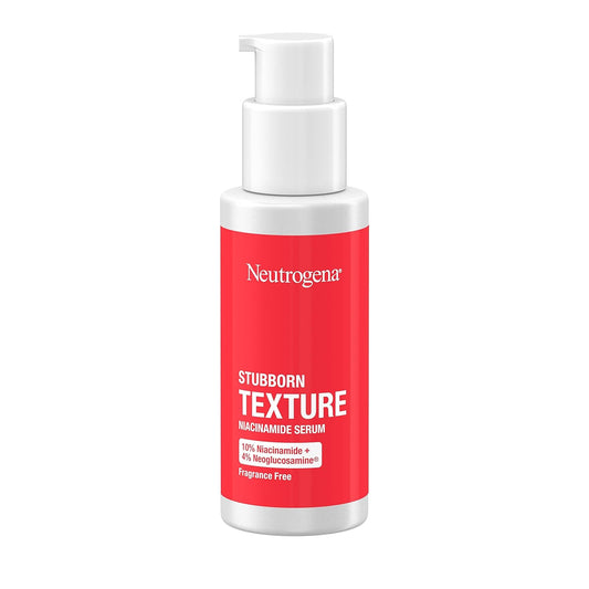 Neutrogena Stubborn Texture Resurfacing Serum With 10% Niacinamide & 4% Neoglucosamine Designed For Acne-Prone, Improves Uneven Skin Tone & Refines Texture, Fragrance-Free, 1 Fl. Oz