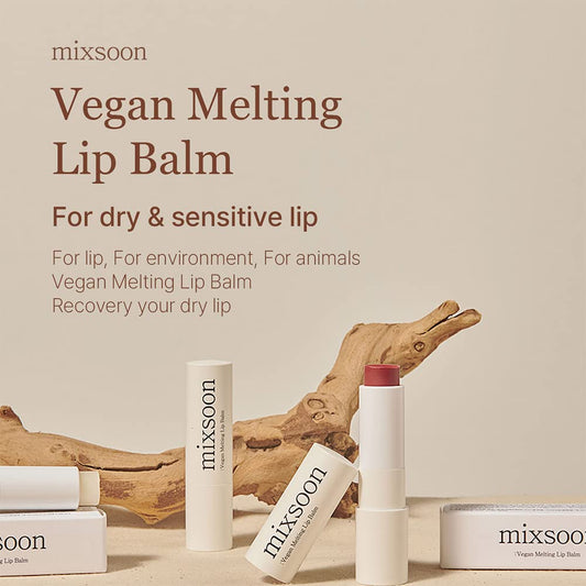 Mixsoon Vegan Melting Lip Balm 0.14 Oz / 4.1G (Clear)