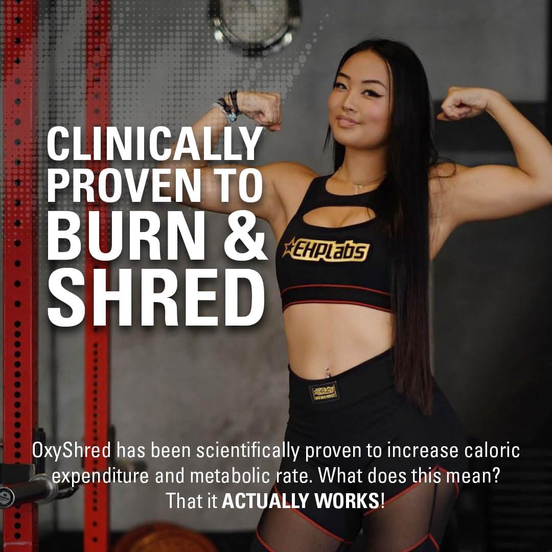 Ehp Labs Oxyshred Pre Workout Powder & Shredding Supplement - Preworkout Powder With L Glutamine & Acetyl L Carnitine, Energy Boost Drink - Wild Melon, 60 Servings : Health & Household