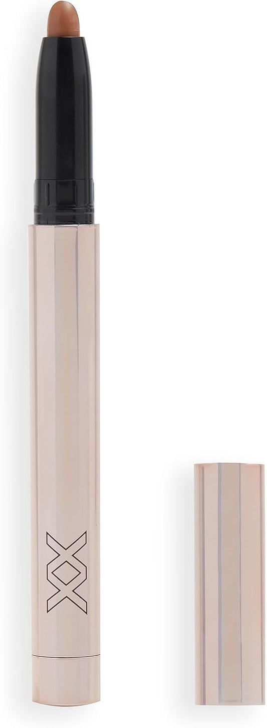 Xx Revolution, Eyeshadow Stixx, Eye Primer Or Blendable Eyeshadow, Creamy Formula, Matte Finish, Includes Sharpener, Pepper - Ash Purple, 1.35G