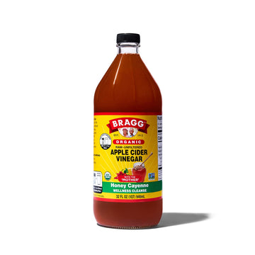 Bragg Organic Apple Cider Vinegar Honey Cayenne Wellness Cleanse – Made With Acv, Honey, Lemon Juice & Cayenne - Usda Certified Organic – Raw, Unfiltered All Natural Ingredients