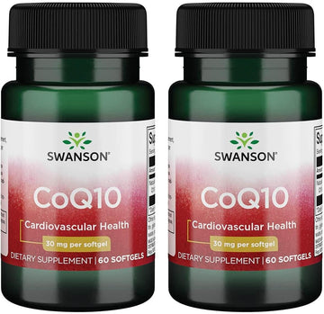 Swanson Coq10 30 Milligrams 30 Milligrams 60 Sgels (2 Pack)