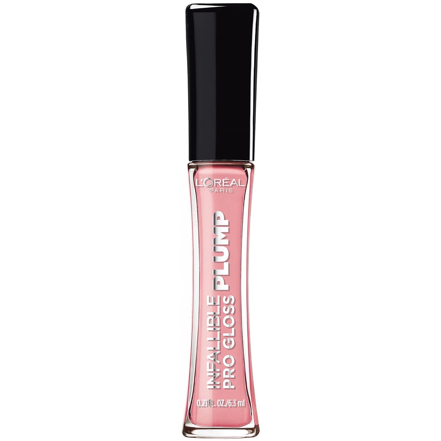 L'Oreal Paris Infallible Pro Gloss Plump Lip Gloss With Hyaluronic Acid, Long Lasting Plumping Shine, Lips Look Instantly Fuller And More Plump, Flush, 0.21 Fl. Oz