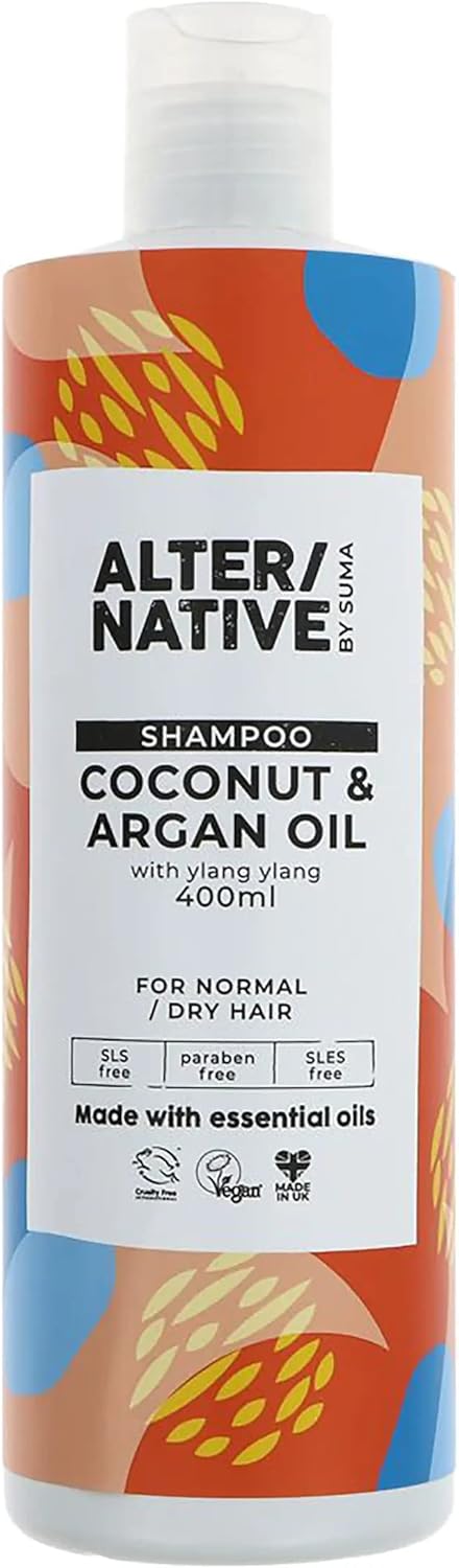 Alter/Native Natural Plant-Powered Cruelty Free Shampoo (Coconut & Argan Oil, 400Ml)