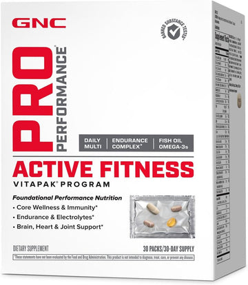 Gnc Pro Performance Active Fitness Vitapak Program (30 Servings)