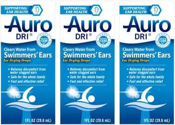 Auro-Dri Ear Water-Drying Aid, Helps Swimmers’ Ear, 1 Fl Oz (Pack Of 3)