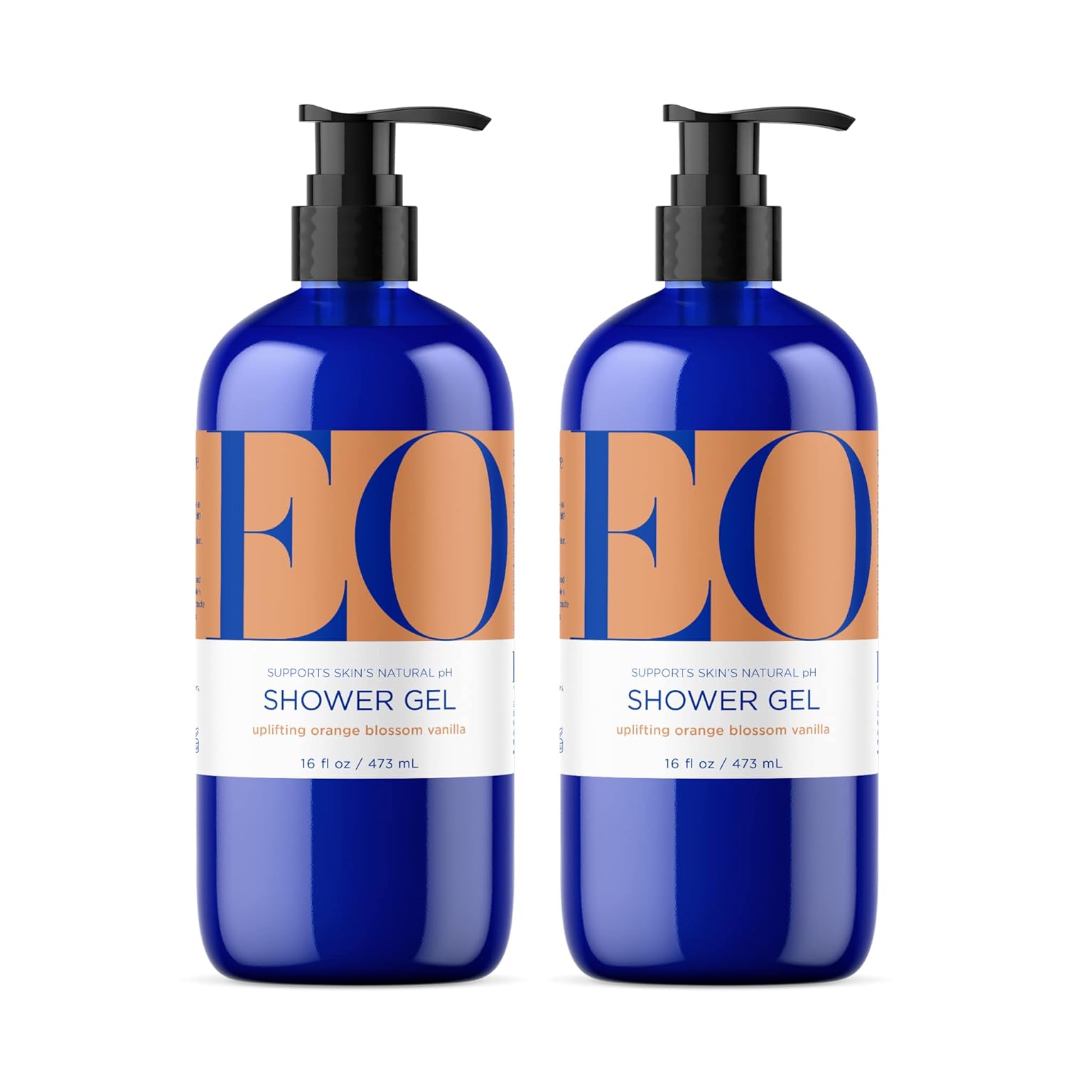 Eo Shower Gel Body Wash Refill, 1 Gallon, French Lavender, Organic Plant-Based Skin Conditioning Cleanser With Pure Essentials Oils