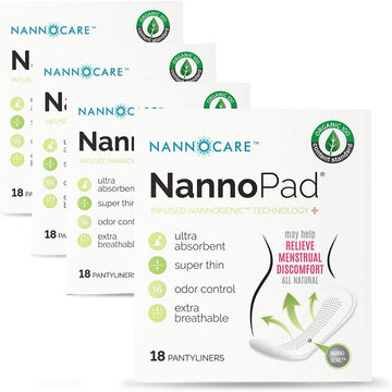 Organic Pantyliners - Unscented Organic Cotton Thin Pads – Nannocare Feminine Hygiene Product