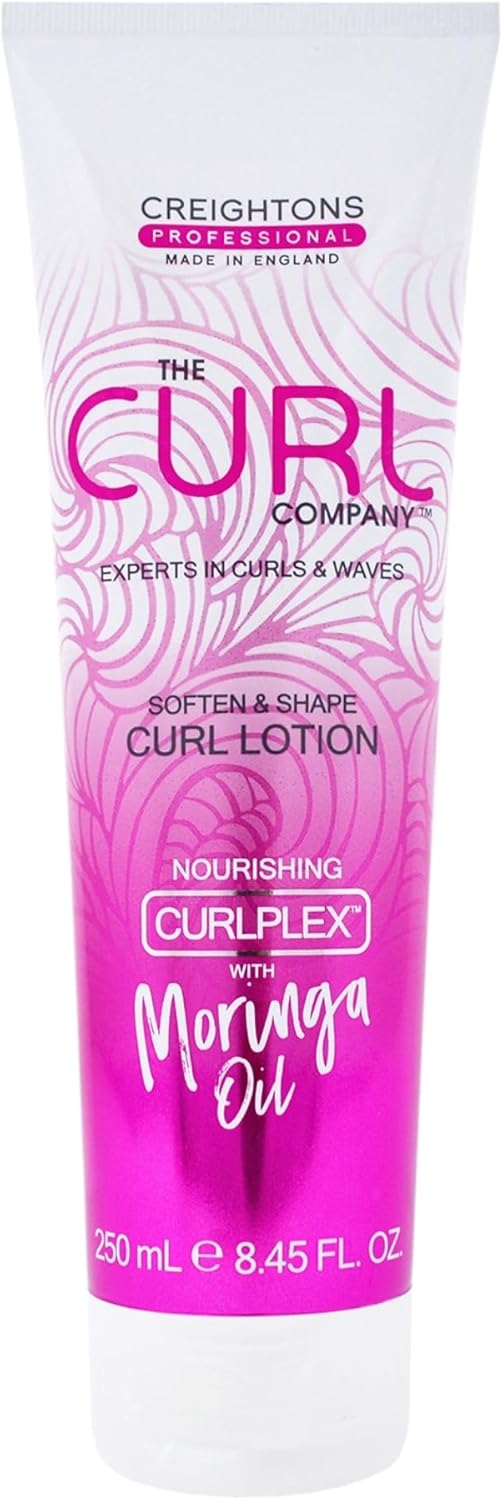 The Curl Company Soften And Shape Curl Lotion (250 Ml) - De-Frizzes And Leaves Hair Soft And Smooth, Ideal For Curls And Waves; Professionally Formulated With Curplex And Nourishing Moringa Oil