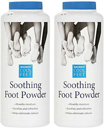 2 x Escenti Cool Feet Soothing Foot Powder 170g