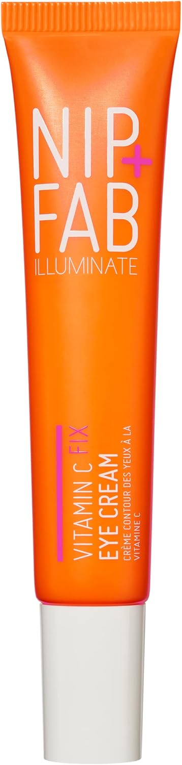 Nip+Fab Vitamin C Fix Eye Cream 10% 0.5 Fl Oz | With Peptides, Caffeine And Niacinamide For Smoother, Brighter Under Eye Skin | 3 Forms Of Vitamin C