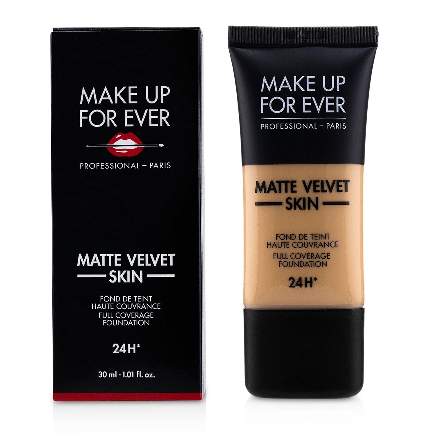 Make Up For Ever Matte Velvet Skin Full Coverage Foundation Y335 Dark Sand : Beauty & Personal Care