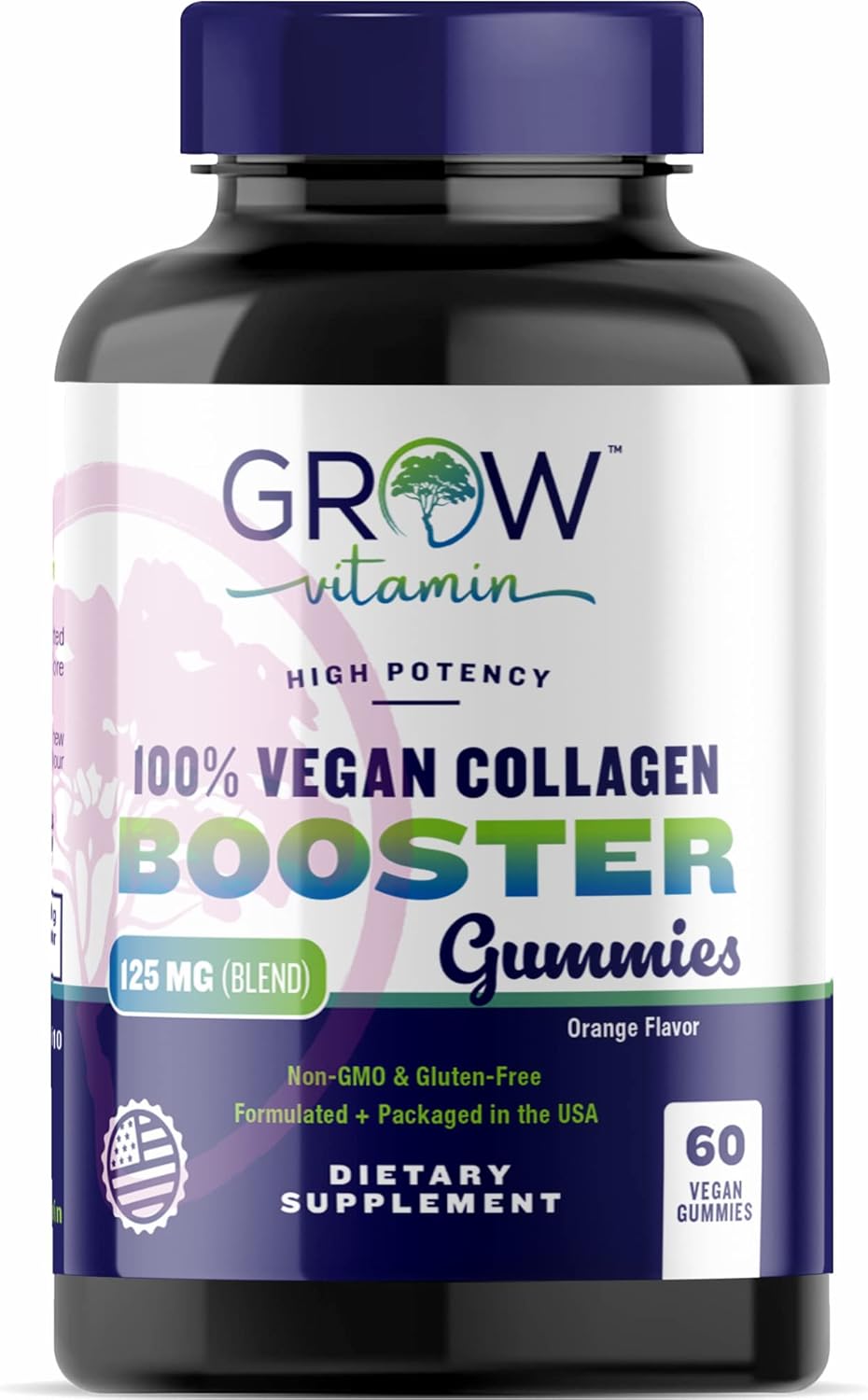 Superfruit Gummy Beauty Vitamins - Supports Skin, Hair, And Nail Health - Vegan Collagen Builder With Silica, Biotin, Super Berry Amla, Vitamin C, A, E, Orange Flavor, Non Gmo, No Gluten - 60 Gummies