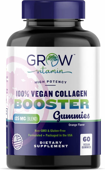 Superfruit Gummy Beauty Vitamins - Supports Skin, Hair, And Nail Health - Vegan Collagen Builder With Silica, Biotin, Super Berry Amla, Vitamin C, A, E, Orange Flavor, Non Gmo, No Gluten - 60 Gummies