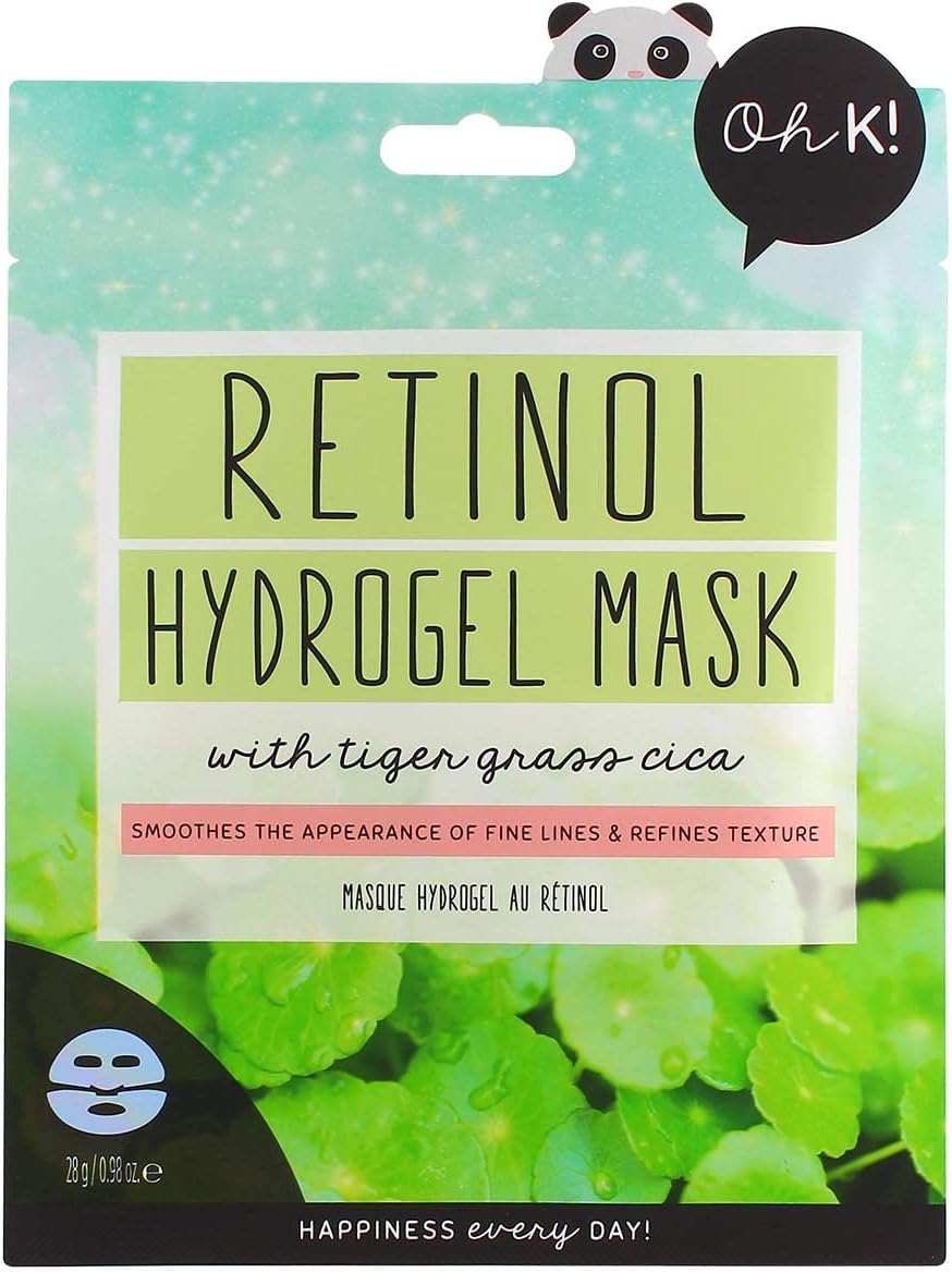 Oh K! Retinol Sheet Mask, For Ageing Skin, Plumping And Firming, Vegan And Cruelty Free, 42G