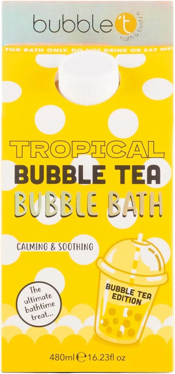 Bubble T Cosmetics Bubble Bath Tropical Scent 480Ml, Suitable For All Skin Types