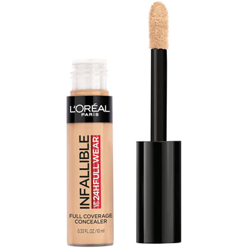 L'Oreal Paris Makeup Infallible Full Wear Waterproof Matte Concealer, Full Coverage, Pecan, 0.33 Fl. Oz