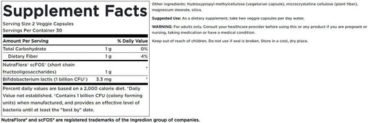 Swanson Prebiotic + Probiotic Fiber - Natural Supplement Promoting Digestive System & Immune Health Support - Aids Regularity & Gi Tract Health - (60 Capsules, 500 Million Cfu Each)