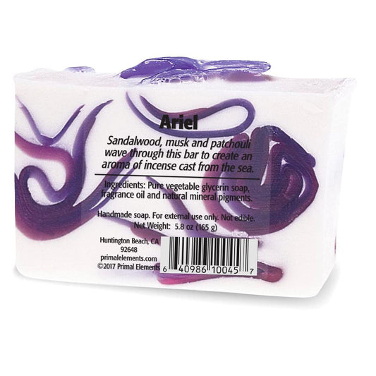 Primal Elements Glycerin Bar Soap | Helps All Skin Types, Sensitive, Oily & Dry Skin | No Parabens, Vegan, Gluten Free, 100% Vegetable Base - (Mushrooms)