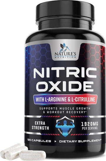 Extra Strength Nitric Oxide Supplement L Arginine 3X Strength - Citrul