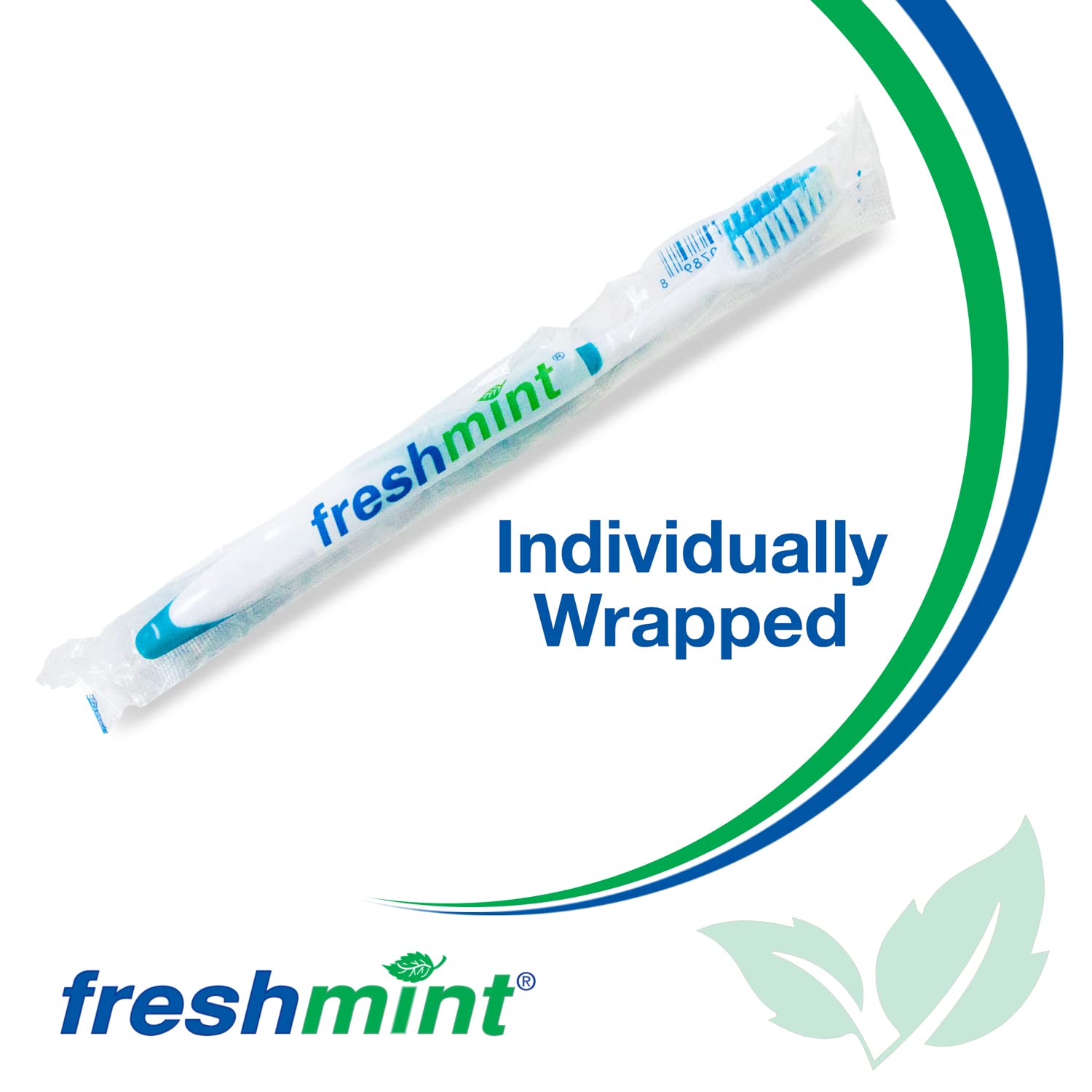 FRESHMINT (100 Pack) Individually Wrapped Premium Toothbrushes, Oversized Easy Grip Rubber Handle, Soft Multi Color Nylon Bristles, Bulk Packed, No Cutting or Tearing Apart Required. : Health & Household