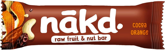Nakd Cocoa Delight Natural Fruit & Nut Bars - Vegan - Healthy Snack - Gluten Free - 35G X 4 Bars