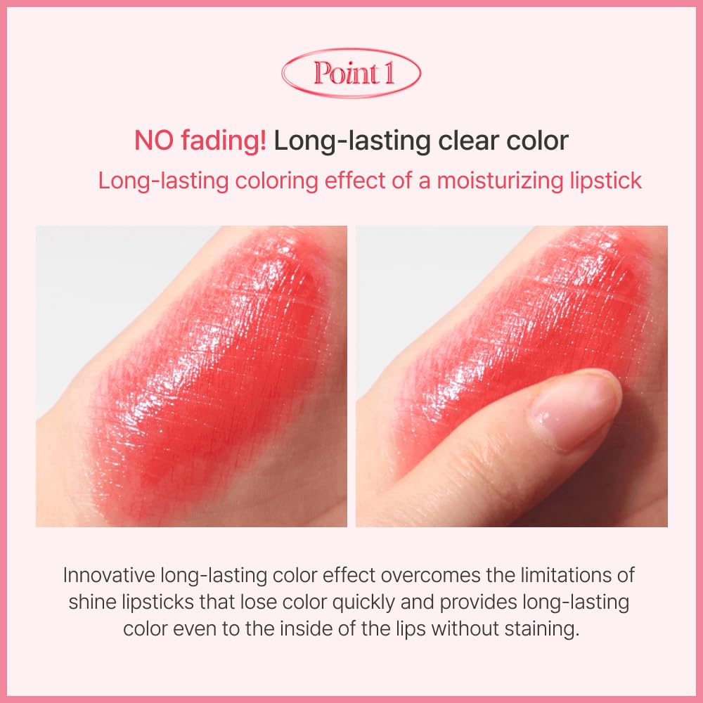 Espoir Lipstick Nowear Balming Glow #3 Cranberry 0.1Oz | Lightweight Moisturizing Lip | Long-Lasting Vibrant Color | Non-Sticky Softness For Chapped Lip Balm | Vegan Cruelty-Free | Korean Lip Makeup