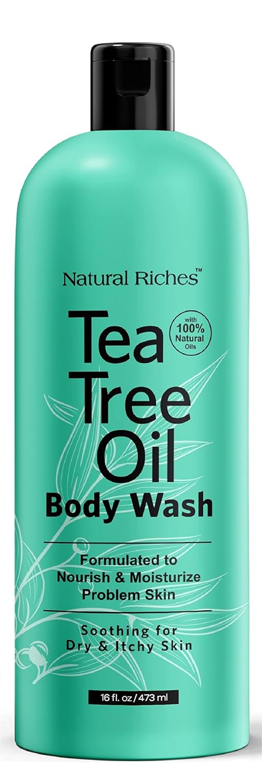 Natural Riches Tea Tree Oil Body Wash, 2X16 Fl Oz - Soothing, Calming, And Hydrating For Normal, Combination, Sensitive, Oily, And Dry Sensitive Skin Bodywash