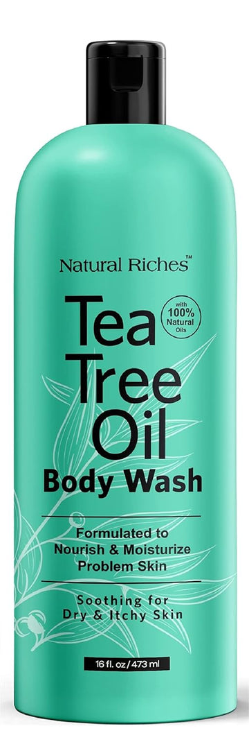 Natural Riches Tea Tree Oil Body Wash, 2X16 Fl Oz - Soothing, Calming, And Hydrating For Normal, Combination, Sensitive, Oily, And Dry Sensitive Skin Bodywash