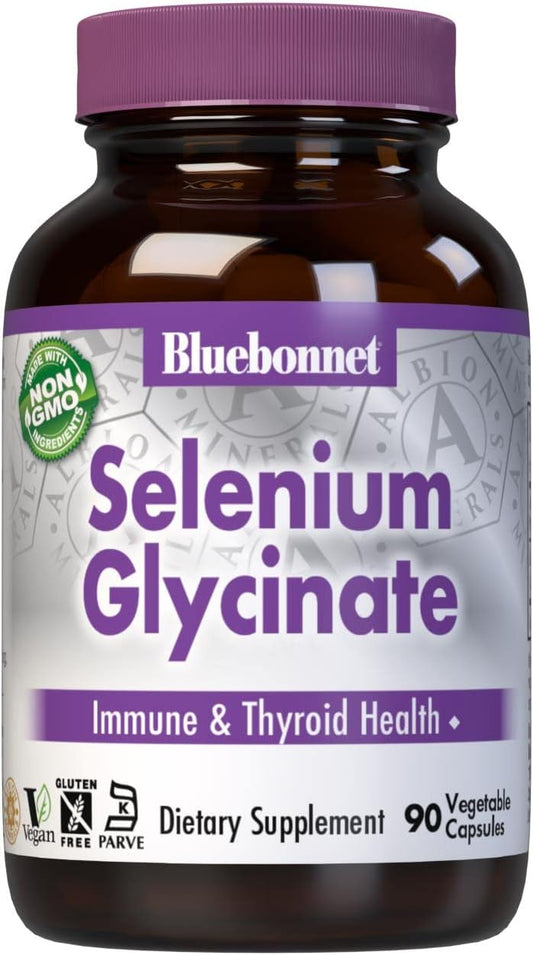 BlueBonnet Albion Yeast-Free Selenium Glycinate Vegetarian Capsules, 2