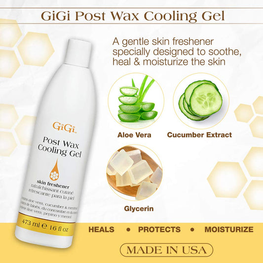 GiGi Post Epilation Lotion – After-Wax Skin Care (16 oz, Cooling Gel)