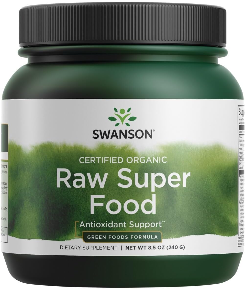 Swanson Certified Organic Raw Super Food 8.5 Ounce (240 G) Pwdr